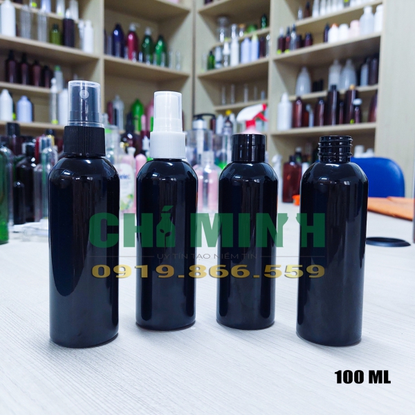 Chai PET 100 ML  ĐEN